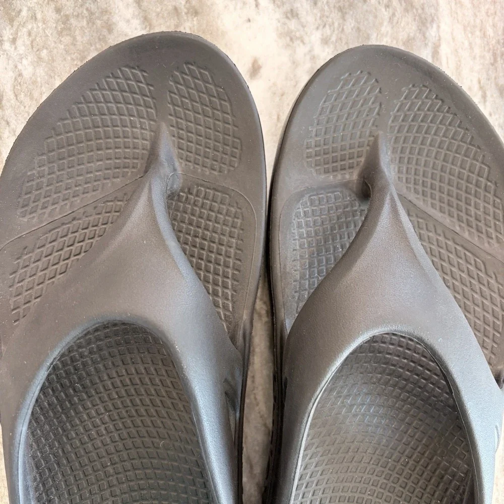 Hurley Injection Flip Flops Men's 9 Black Comfort Sandals